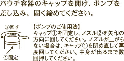ポンプの使い方1