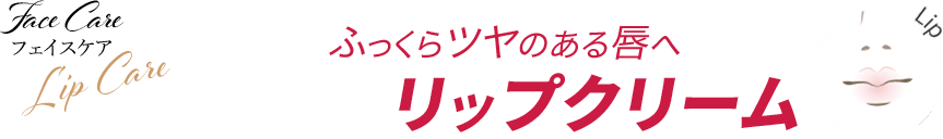 Lip Care 数量限定 ふっくらツヤのある唇へ リップクリーム