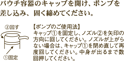 ポンプの使い方1