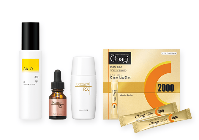 インナーケアも！ビタミンCでうるおい肌セット