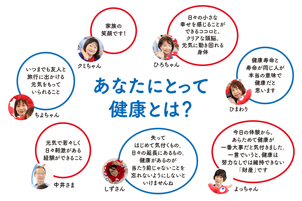 あなたにとって健康とは?