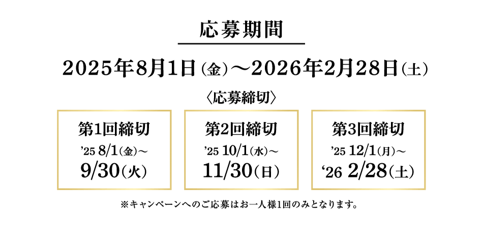 2025年8月1日（金）〜2026年2月28日（土）