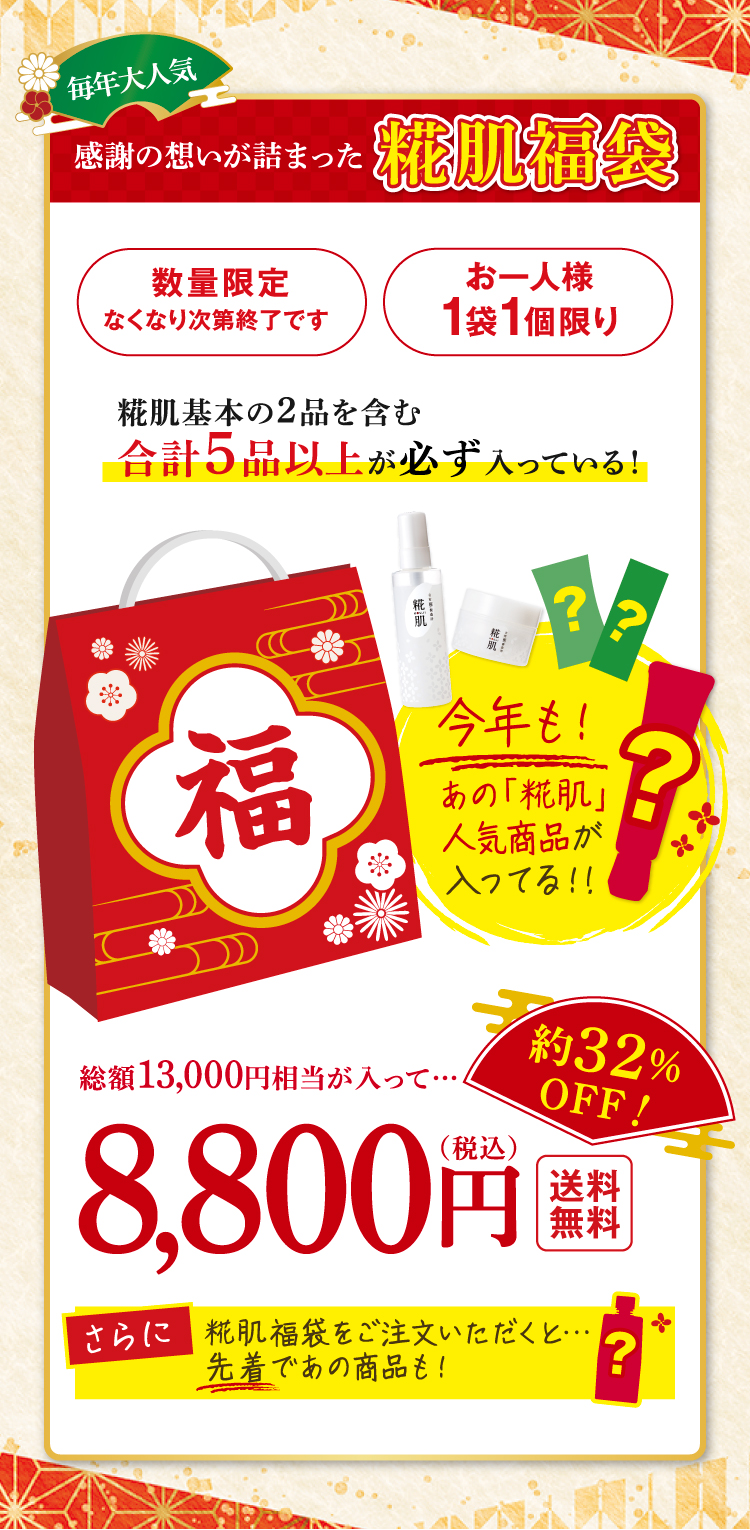 糀肌福袋詳細