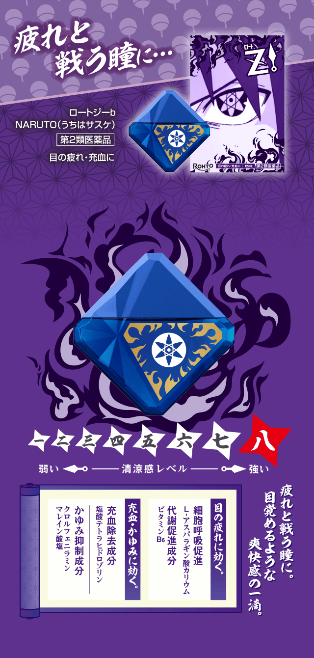 ロートジーb NARUTO（うちはサスケ） 第2類医薬品 目の疲れ・充血に