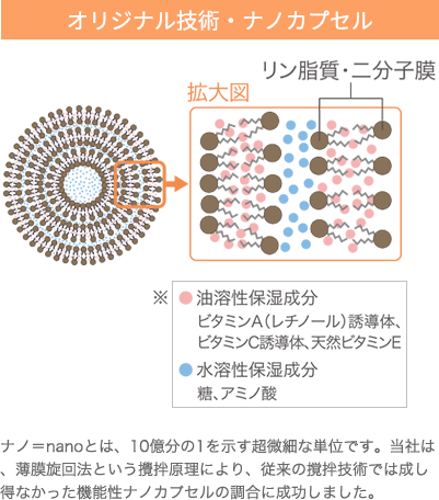 オリジナル技術・ナノカプセル