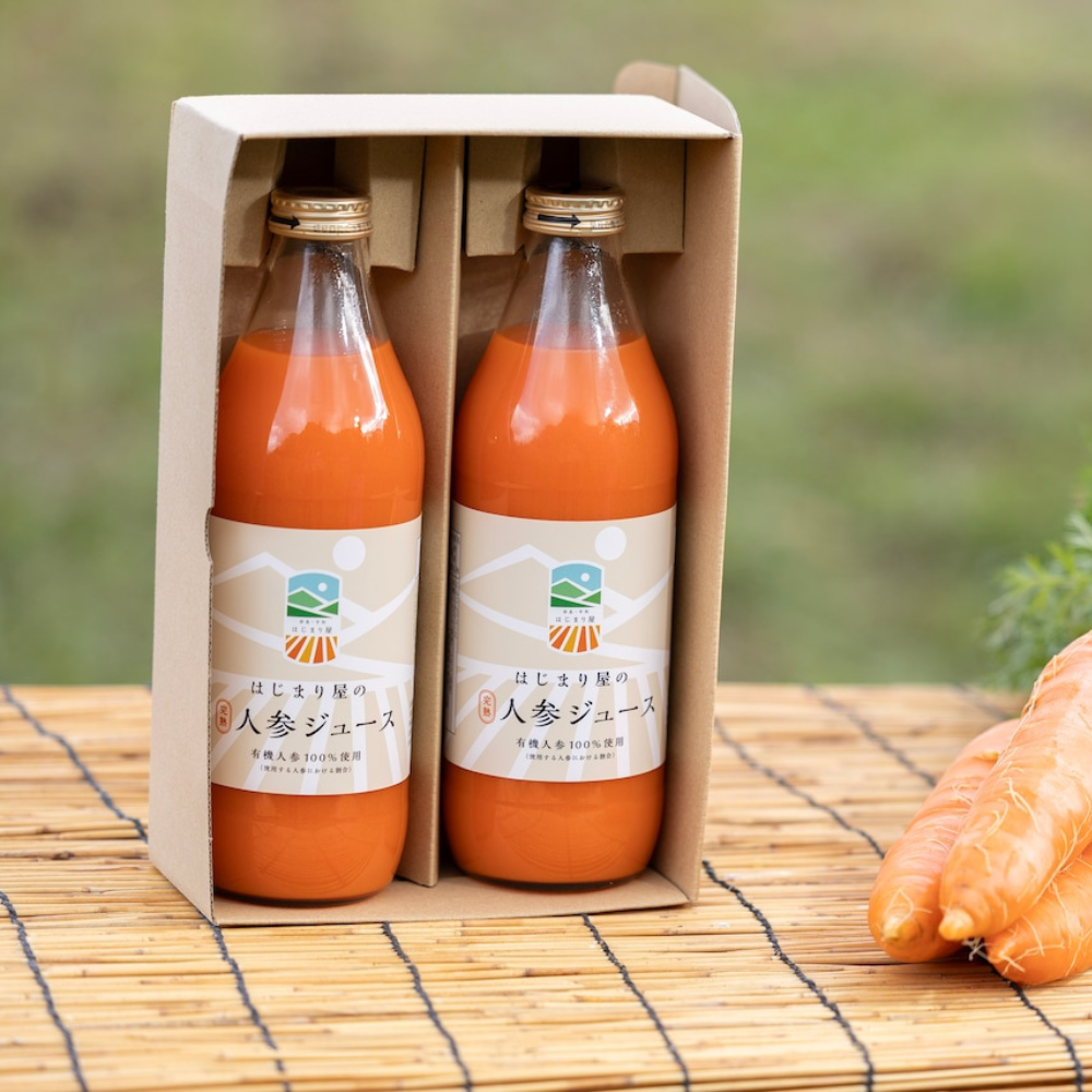 はじまり屋の人参ジュース（1000mL×2本）セット