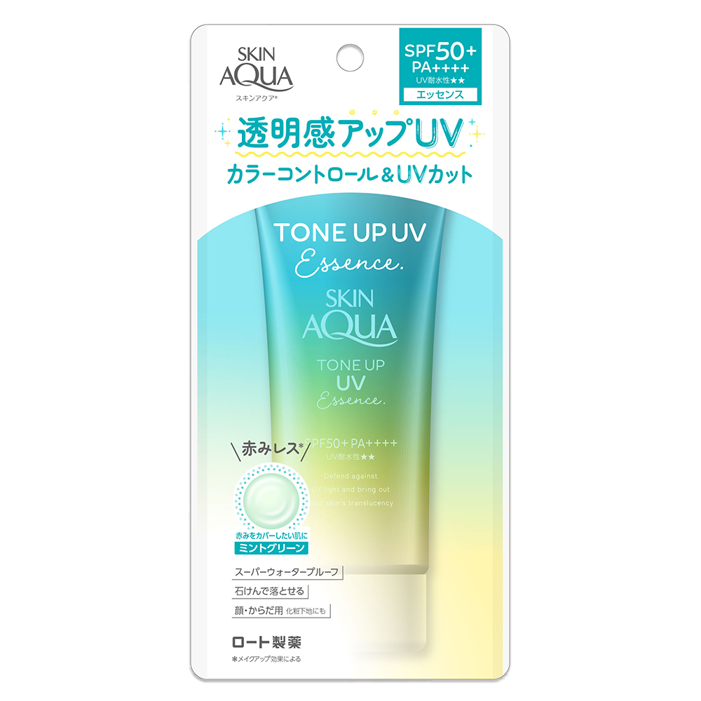 本命ギフト スキンアクア トーンアップUVエッセンス ミントグリーン 日焼け止め