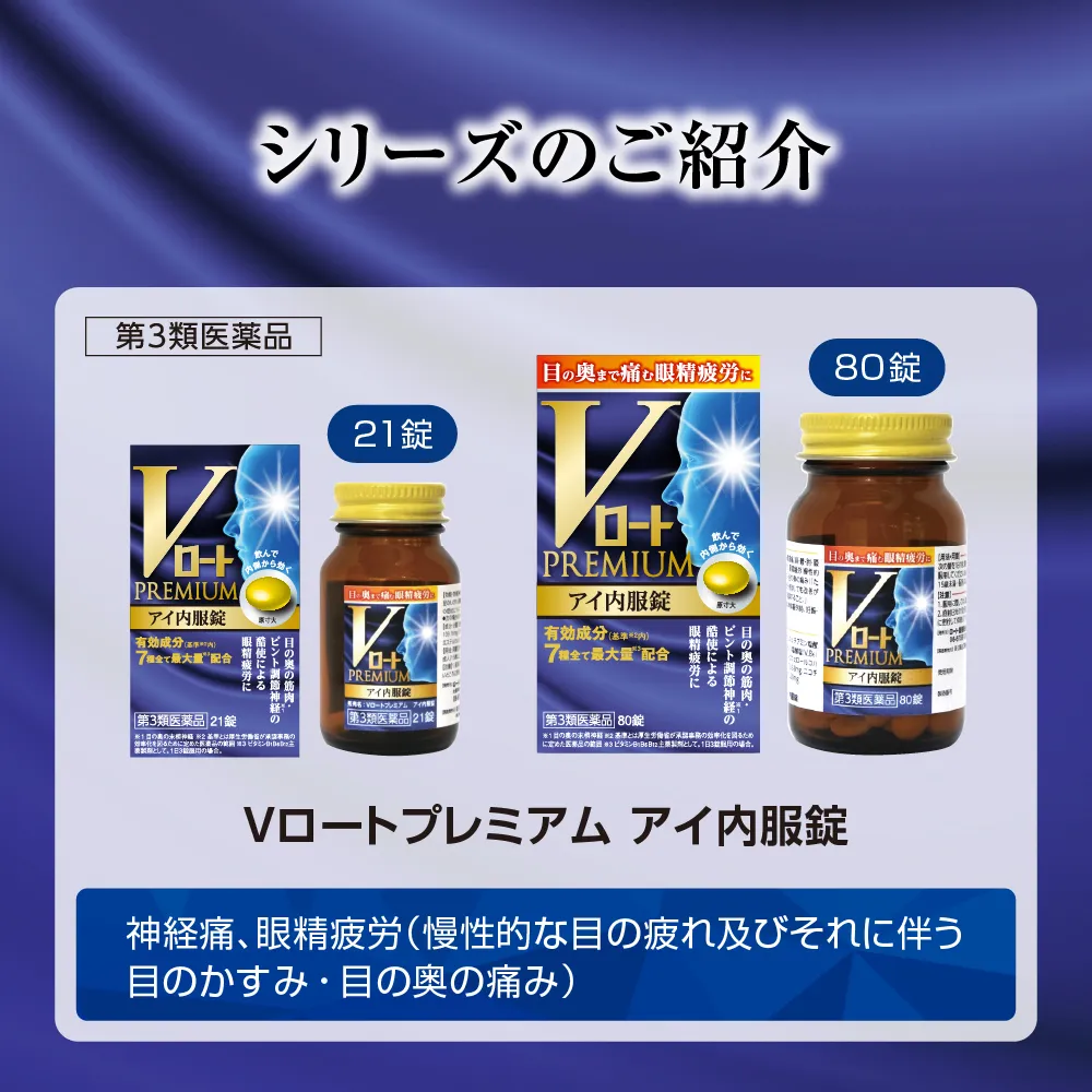 【第3類医薬品】Vロートプレミアム　アイ内服錠　80錠
