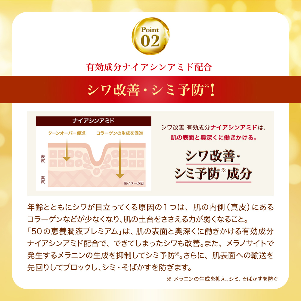 【医薬部外品】50の恵　養潤液プレミアムつめかえ