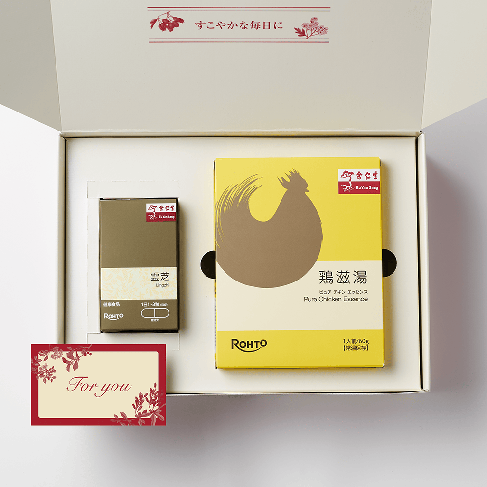 【予約販売】【ギフトセット】余仁生　霊芝＆鶏滋湯