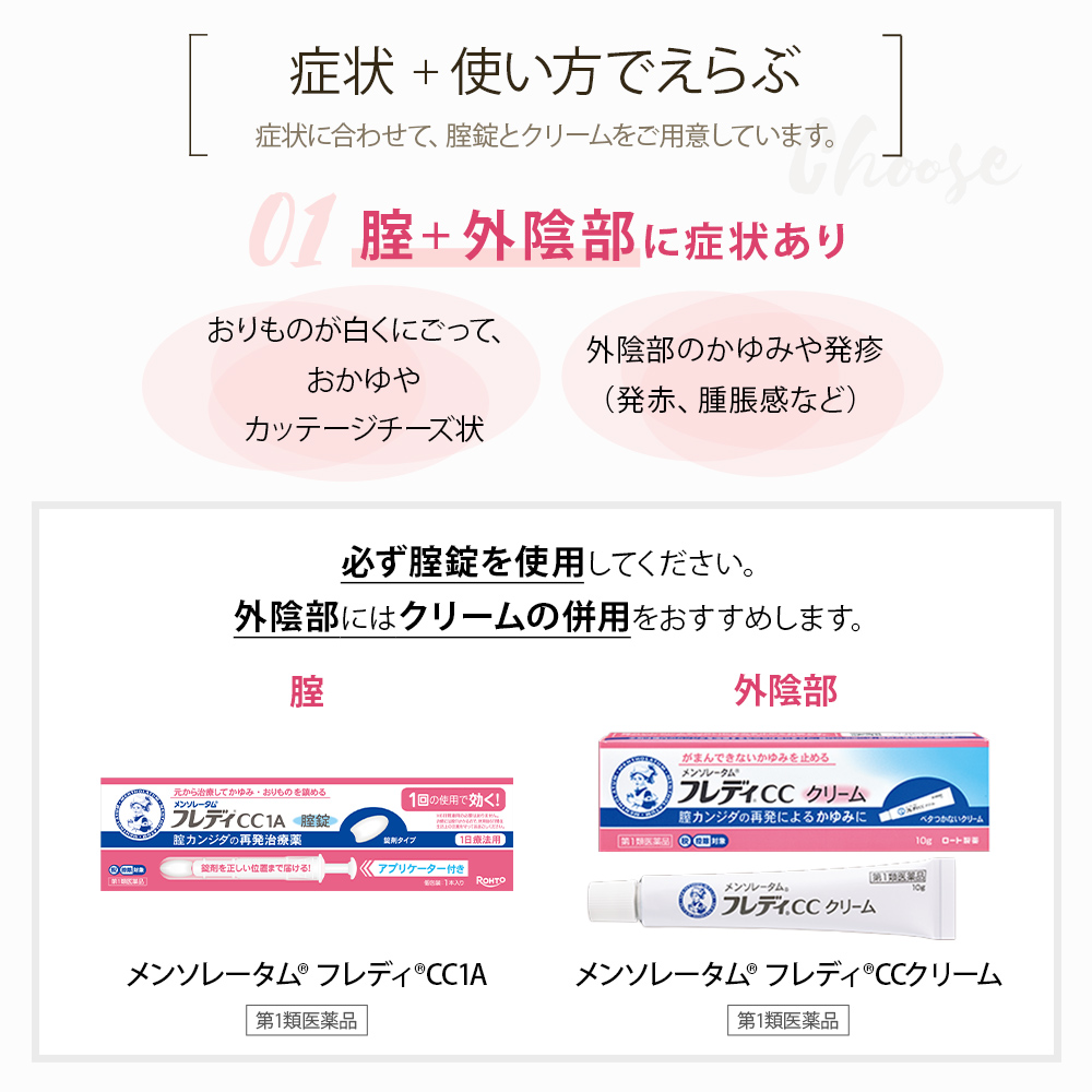 【第1類医薬品】メンソレータム フレディCC膣錠