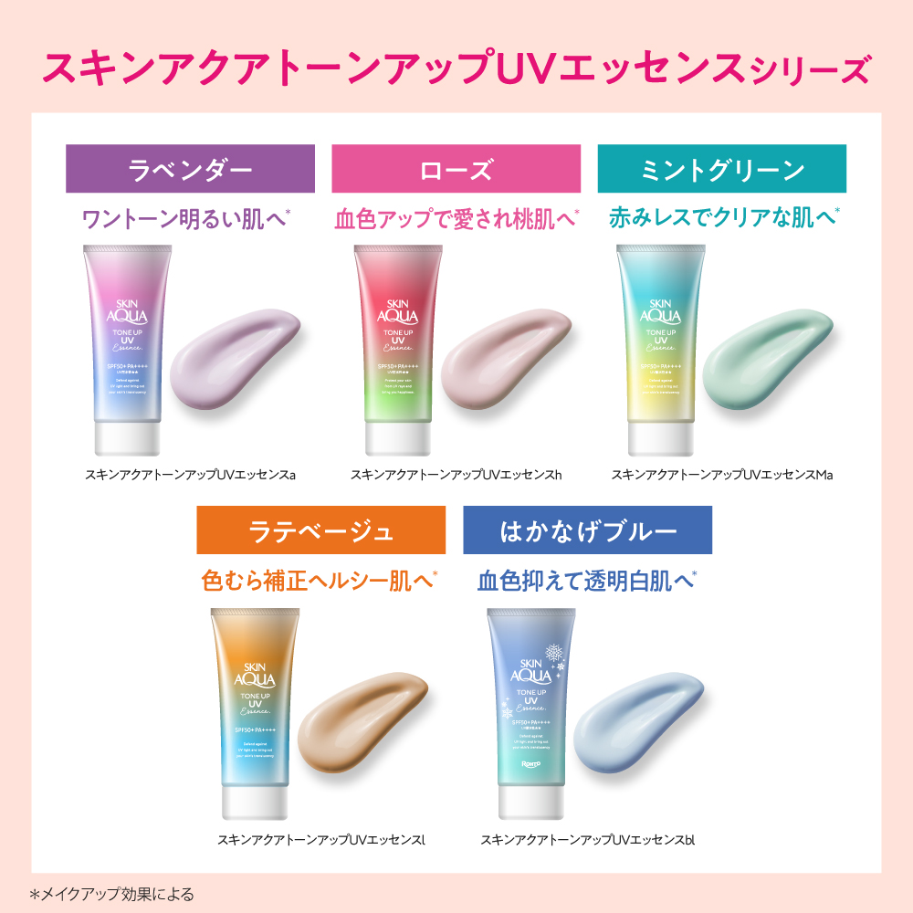 スキンアクアトーンアップUVエッセンスシリーズ
