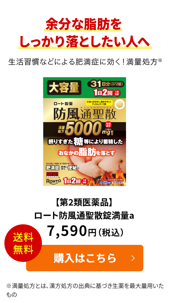余分な脂肪をしっかり落としたい人へ