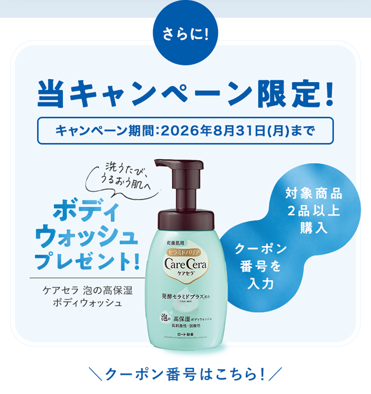さらに！当キャンペーン限定！ボディウォッシュプレゼント！