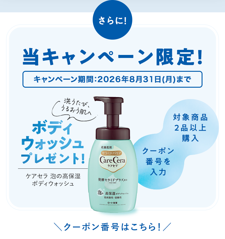 さらに！当キャンペーン限定！ボディウォッシュプレゼント！