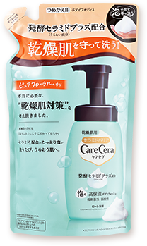 ケアセラ 泡の高保湿 ボディウォッシュ つめかえ ～ピュアフローラルの香り～