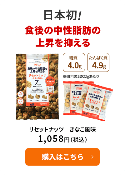 食後の中性脂肪の上昇を抑える