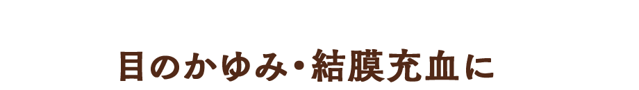 目のかゆみ・結膜充血に