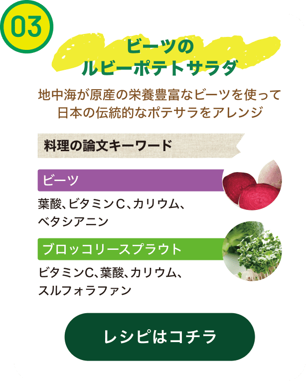 ビーツのルビーポテトサラダ