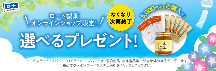 5000円（税込）以上購入でプレゼントがもらえます！