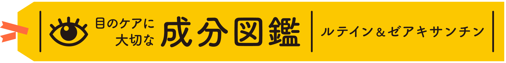 目のケアに大切な成分図鑑　ルテイン＆ゼアキサンチン